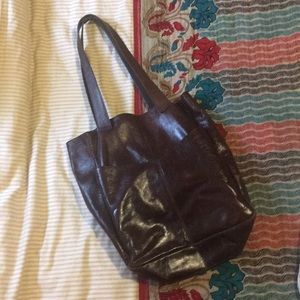 Leather handbag- over the shoulder purse